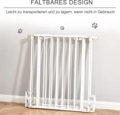 PawHut Afschermhek Voor Honden Veiligheidshek Hondenhek 3 Elementen Kunststof Wit D06-100V01 -Dieren Benodigdheden Winkel 1200x1156 6