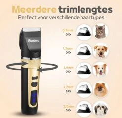 Woodoro Professionele 2-in-1 Hondentondeuse Voor Dikke Vacht – Draadloze Honden Tondeuse & Hondentrimmer – Stille Tondeuse Katten & Honden Trimset -Dieren Benodigdheden Winkel 1200x1157 1