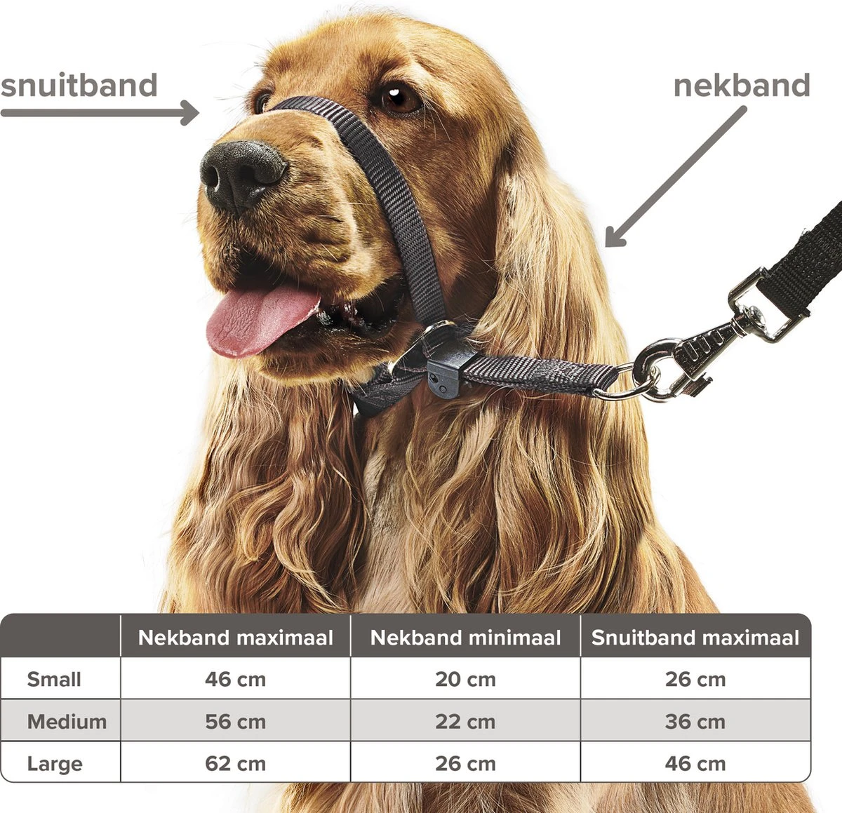 Beaphar Gentle Leader - Zwart - 54 Cm - Grote Honden 5 Beaphar Gentle Leader - Zwart - 54 Cm - Grote Honden - Afbeelding 3