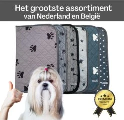 Sharon B - Puppy Training Pad - Plasmat - Beige Met Botjesprint - 80x90 Cm - Hondentoilet - Herbruikbaar - Wasbaar 18 Sharon B - Puppy Training Pad - Plasmat - Beige Met Botjesprint - 80x90 Cm - Hondentoilet - Herbruikbaar - Wasbaar -Dieren Benodigdheden Winkel 1200x1163 11