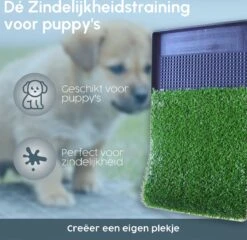 Merkloos Gtrise Hondentoilet Met 2 Matten - Out/Indoor - Zindelijkheidstraining Ebook - Dieren Wc -Dieren Benodigdheden Winkel 1200x1164 5