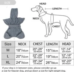 Super Absorberende Honden Badjas Grijs Maat L -Dieren Benodigdheden Winkel 1200x1166 8