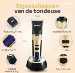 Woodoro Professionele 2-in-1 Hondentondeuse Voor Dikke Vacht – Draadloze Honden Tondeuse & Hondentrimmer – Stille Tondeuse Katten & Honden Trimset -Dieren Benodigdheden Winkel 1200x1167 11