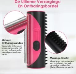 Frenkies HuisdierPlezier Hondenborstel - Borstels - Hondenborstel - Hondenkam - Roze -Dieren Benodigdheden Winkel 1200x1167 9