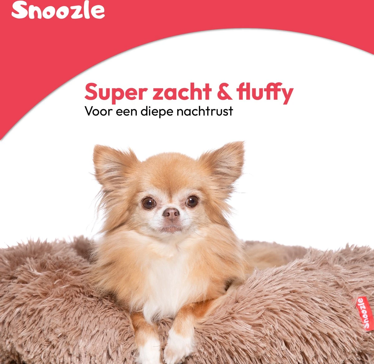 Snoozle Donut Hondenmand - Zacht En Luxe Hondenkussen - Wasbaar - Fluffy - Hondenmanden - 100cm - XXL - Dark Coffee 4 Snoozle Donut Hondenmand - Zacht En Luxe Hondenkussen - Wasbaar - Fluffy - Hondenmanden - 100cm - XXL - Dark Coffee - Afbeelding 2