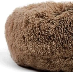 HONDEN RELAX Kussen - Superzacht Fluffy Ronde Mand 100 Cm - Taupe/Zandkleur -Dieren Benodigdheden Winkel 1200x1174 1