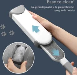 Pet Lovers - Huisdierhaar Verwijderaar - Dierenhaar Verwijderaar - Pluizenborstel - Kledingborstel - Haarverwijderaar - Ontpluizer - Honden En Kattenhaar Verwijderaar - + GRATIS Draagbare Haarverwijderaar -Dieren Benodigdheden Winkel 1200x1176 3