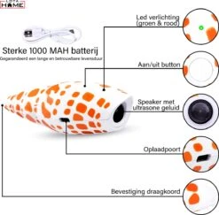 Merkloos LotaHome - Anti Blaf Apparaat - Hondentrainer Voor Binnen En Buiten - Bereik Tot 15 Meter - Diervriendelijk - Zonder Schok - Ultrasone - Voor Alle Honden - Inclusief Clicker -Dieren Benodigdheden Winkel 1200x1179 2