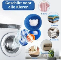 Merkloos Wasdrogerbollen - Haarverwijderaar Huisdieren - Haarvanger Wasmachine - Wasbollen - Drogerbollen - 4 Keer -Dieren Benodigdheden Winkel 1200x1187 3