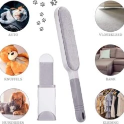 Pet Lovers - Huisdierhaar Verwijderaar - Dierenhaar Verwijderaar - Pluizenborstel - Kledingborstel - Haarverwijderaar - Ontpluizer - Honden En Kattenhaar Verwijderaar - + GRATIS Draagbare Haarverwijderaar -Dieren Benodigdheden Winkel 1200x1193 2