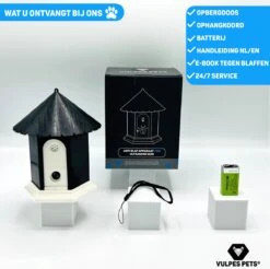 Vulpes Pets® Anti Blaf Apparaat Pro - Anti Blafband Voor Alle Honden - Luxe Hondentrainer - Diervriendelijk & Zonder Schok - Inclusief 9V Batterij - Waterbestendig - Ophangbaar - Instelbare Ultrasone Niveauregeling - 4 Standen 24 Vulpes Pets® Anti Blaf Apparaat Pro - Anti Blafband Voor Alle Honden - Luxe Hondentrainer - Diervriendelijk & Zonder Schok - Inclusief 9V Batterij - Waterbestendig - Ophangbaar - Instelbare Ultrasone Niveauregeling - 4 Standen -Dieren Benodigdheden Winkel 1200x1193 8