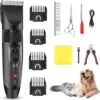Merkloos Hondentondeuse, Hundeschermaschine / Dog Clippers - Dierenhaartrimmer, Hondentondeuse Kit Hond Verzorging -Dieren Benodigdheden Winkel 1200x1196 5