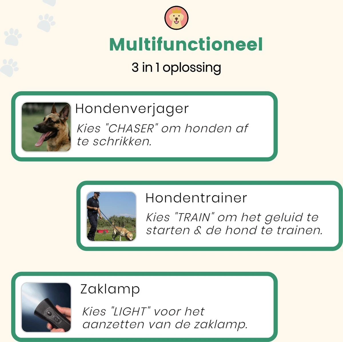 Dierboel Professionele Anti Blaf Apparaat 2022 - Diervriendelijke Ultrasoon Anti Blaf Apparaat - Voor Het Trainen Van Kleine & Grote Honden - Zonder Schok 7 Dierboel Professionele Anti Blaf Apparaat 2022 - Diervriendelijke Ultrasoon Anti Blaf Apparaat - Voor Het Trainen Van Kleine & Grote Honden - Zonder Schok - Afbeelding 5