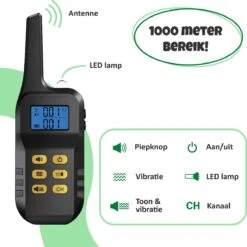 Anti Blafband Met Afstandsbediening - Blafband Voor Honden - Anti Blaf Apparaat Zonder Schok - Twee In Een Trainingshalsband -Dieren Benodigdheden Winkel 1200x1198 11