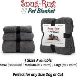 Snug-Rug Huisdier Deken Voor Honden En Katten – Small Slate Grey Kattendeken Hondendeken – Vetbed Hond Bench Bank Fleece Kat Dierendeken Kattendekentjes Kattendekentje Dierenmat Hondenmat Plaid Kattendekens Kattenplaid -Dieren Benodigdheden Winkel 1200x1198