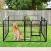 Merkloos Hondenren - Puppyren - Hondenkennel - 8 Kennelpanelen - Staal - 80 Cm Hoog - 640 Cm Omtrek - Uitbreidbaar -Dieren Benodigdheden Winkel 1200x1200 1007