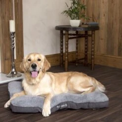 Scruffs Cosy - Comfortabel Hondenkussen In Grijs, Beige Of Karamel - Met Imitatie Suède Buitenvoering En Superzachte Binnenvoering - 100 X 70 Cm - Grijs -Dieren Benodigdheden Winkel 1200x1200 130