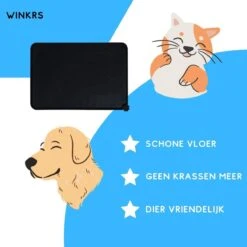 Winkrs - Placemat Voor Voerbak Van Hond Of Kat Huisdieren - Zwart Siliconen Waterdicht 8 Winkrs - Placemat Voor Voerbak Van Hond Of Kat Huisdieren - Zwart Siliconen Waterdicht -Dieren Benodigdheden Winkel 1200x1200 170