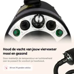 Captain Pup's Professionele Hondenföhn Met 4 Opzetstukken - Bijgeleverde Hondenborstel - Waterblazer Voor Honden - Zwart -Dieren Benodigdheden Winkel 1200x1200 266