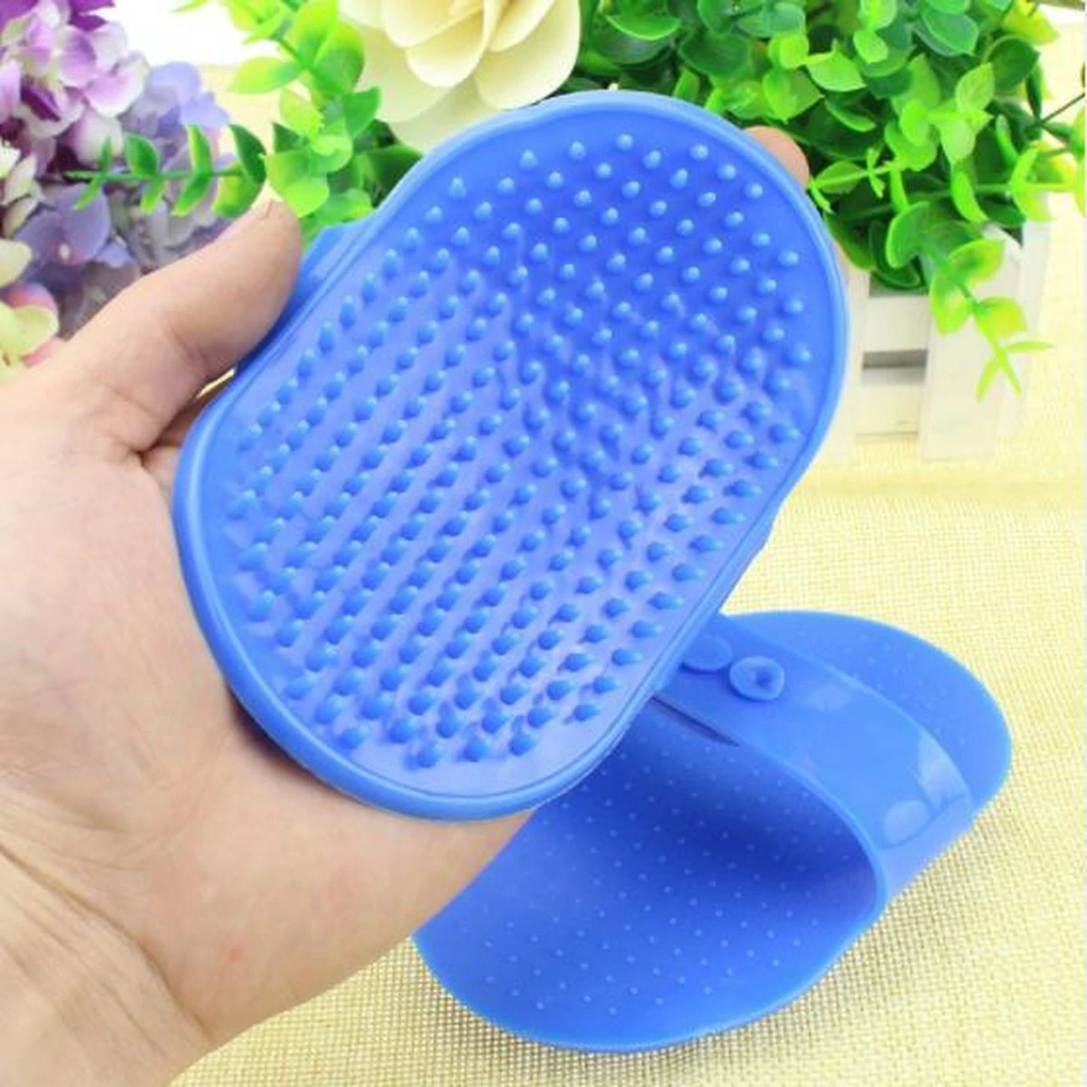 Merkloos Honden En Katten Borstel – Hand Borstel – Haar En Klitten Kam – Dieren Borstel – Blauw 3 Merkloos Honden En Katten Borstel – Hand Borstel – Haar En Klitten Kam – Dieren Borstel – Blauw