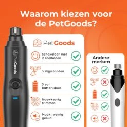 PetGoods Elektrische Nagel Vijl Voor Huisdieren - Incl. 2 Vijlen - Honden/Katten/Dieren - Draadloos 21 PetGoods Elektrische Nagel Vijl Voor Huisdieren - Incl. 2 Vijlen - Honden/Katten/Dieren - Draadloos -Dieren Benodigdheden Winkel 1200x1200 312