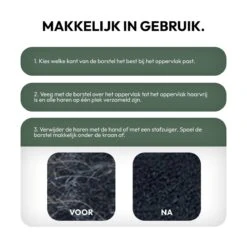 STACK Huisdierhaar Verwijderaar | Rubber - Pluizenborstel - Ontpluizer - Meubelborstel - Ontharingsborstel - Kledingborstel - Hondenhaar En Kattenhaar Verwijderen - Haarverwijderaar - Haren Verwijderen - Honden En Katten Borstel - Hondenkam -Dieren Benodigdheden Winkel 1200x1200 331