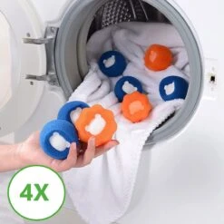 Merkloos Wasdrogerbollen - Haarverwijderaar Huisdieren - Haarvanger Wasmachine - Wasbollen - Drogerbollen - 4 Keer -Dieren Benodigdheden Winkel 1200x1200 334