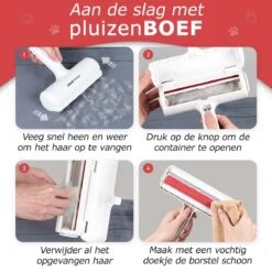 PluizenBOEF® Huisdierhaar Verwijderaar - Haarverwijderaar Voor Huisdieren - Hondenhaar - Kattenhaar - Pluizenborstel -Dieren Benodigdheden Winkel 1200x1200 335