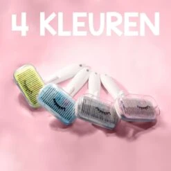 Lubadoo® - Kattenborstel - Hondenborstel - Kattenkam - Kattenhaar - Hondenhaar - Huisdierhaar Verwijderaar - Haarverwijderaar Voor Huisdieren - Langharig - Kortharig - Roze -Dieren Benodigdheden Winkel 1200x1200 464