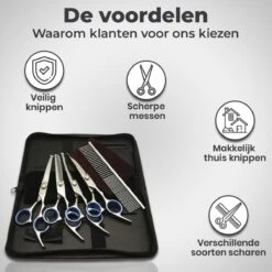 VoordeelShop 7-Delige Huisdier Knipset Met Etui - Trimmen Hond - Honden Schaar - Effileerschaar Hond - Huisdier Trimmer - Huisdier Knippen - Knipschaar Haar - Haar Schaar - Kapper - Kapperset - Scharenset -Dieren Benodigdheden Winkel 1200x1200 470