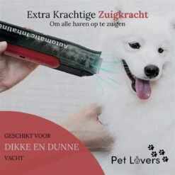 Pet Lovers - Hondentondeuse - Hondentondeuse - Automatische Inhalerende Haren - Dierentondeuse - Hondentrimmer - Hondentondeuse Dikke Vacht - Tondeuse Voor Honden - Hondentondeuse - Draadloos - 2 Opzetkammen - Honden En Katten Tondeuse -Dieren Benodigdheden Winkel 1200x1200 487
