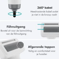 BURCH PetCare Ace - Waterblazer Voor Honden - Handzame Hondenföhn - RVS Borstel - 500W -Dieren Benodigdheden Winkel 1200x1200 608