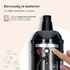 MiMOPETS® Hondenföhn Met 4 Opzetstukken – Waterblazer Voor Honden Met Geluiddemper -Hondendroger - Zwart -Dieren Benodigdheden Winkel 1200x1200 614