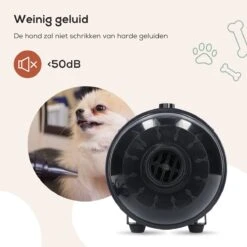 MiMOPETS® Hondenföhn Met 4 Opzetstukken – Waterblazer Voor Honden Met Geluiddemper -Hondendroger - Zwart -Dieren Benodigdheden Winkel 1200x1200 616