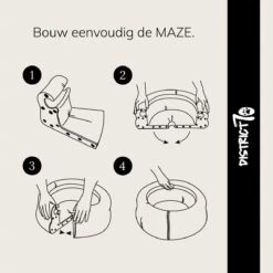District 70 MAZE 3-in-1 Opvouwbare Kartonnen Kattenmand - Inclusief Catnip Balletje - Voor Slapen, Spelen En Krabben! -Dieren Benodigdheden Winkel 1200x1200 63