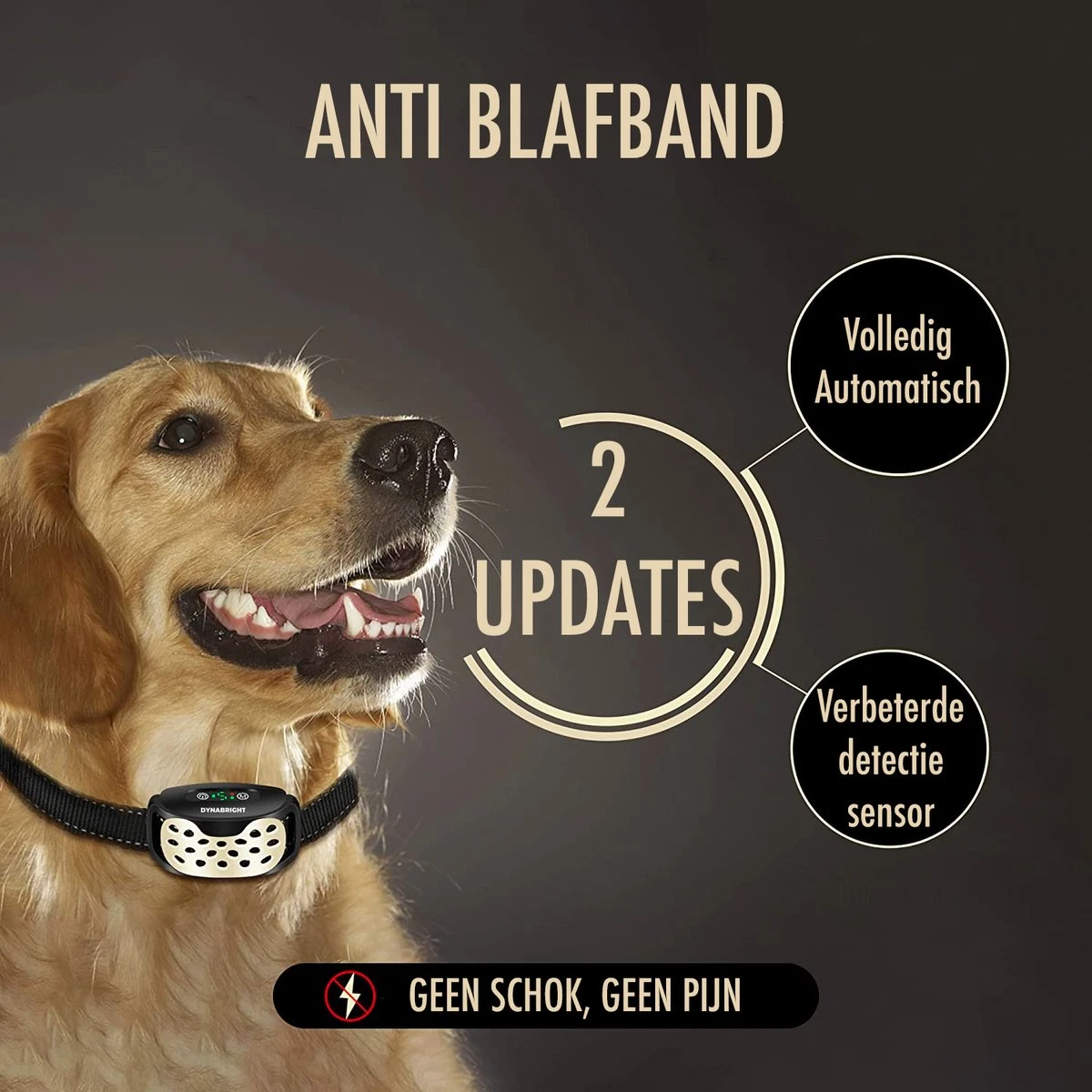 DynaBright Anti Blafband Voor Honden - 3-70KG - Diervriendelijk - Zonder Schok - Vibratie En Audio - Anti Blaf Band 6 DynaBright Anti Blafband Voor Honden - 3-70KG - Diervriendelijk - Zonder Schok - Vibratie En Audio - Anti Blaf Band - Afbeelding 5