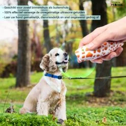 Merkloos LotaHome - Anti Blaf Apparaat - Hondentrainer Voor Binnen En Buiten - Bereik Tot 15 Meter - Diervriendelijk - Zonder Schok - Ultrasone - Voor Alle Honden - Inclusief Clicker -Dieren Benodigdheden Winkel 1200x1200 720