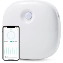 Pettadore Air Insight - Kattenbak Geurverdrijver & Teller - Actieve Zuurstof En Ionen - Oplaadbaar - Met App