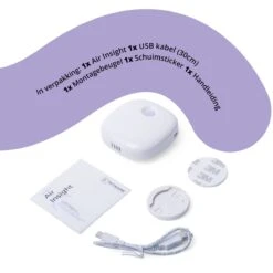 Pettadore Air Insight - Kattenbak Geurverdrijver & Teller - Actieve Zuurstof En Ionen - Oplaadbaar - Met App -Dieren Benodigdheden Winkel 1200x1200 793