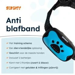 Simmy Anti Blafband - Diervriendelijke Opvoedingshalsband - Zwart En Blauw - Diervriendelijk - Zonder Schok - Anti Blaf Band Voor Grote En Kleine Honden 15 Simmy Anti Blafband - Diervriendelijke Opvoedingshalsband - Zwart En Blauw - Diervriendelijk - Zonder Schok - Anti Blaf Band Voor Grote En Kleine Honden -Dieren Benodigdheden Winkel 1200x1200 839