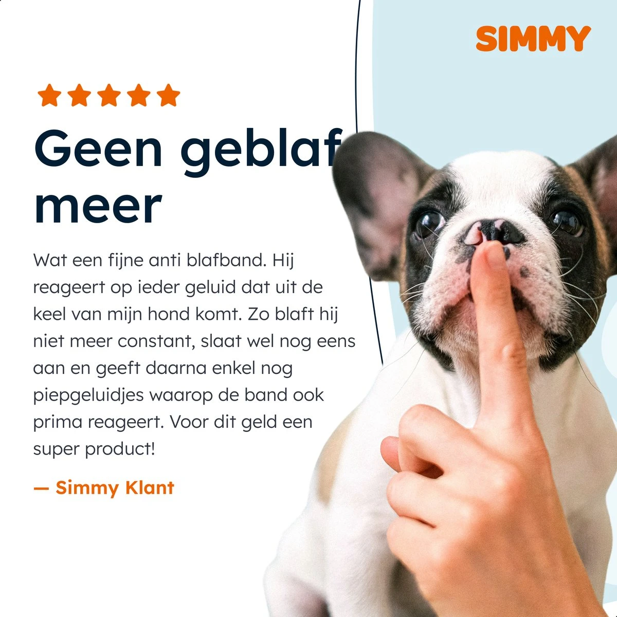 Simmy Anti Blafband - Diervriendelijke Opvoedingshalsband - Zwart En Blauw - Diervriendelijk - Zonder Schok - Anti Blaf Band Voor Grote En Kleine Honden 12 Simmy Anti Blafband - Diervriendelijke Opvoedingshalsband - Zwart En Blauw - Diervriendelijk - Zonder Schok - Anti Blaf Band Voor Grote En Kleine Honden - Afbeelding 10