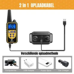 W&Z® Anti Blafband Inclusief Afstandsbediening- 3-60KG - Diervriendelijk - Zonder Schok - Vibratie/Audio/Licht - Anti Blaf Band - Water Bestendig -Dieren Benodigdheden Winkel 1200x1200 859