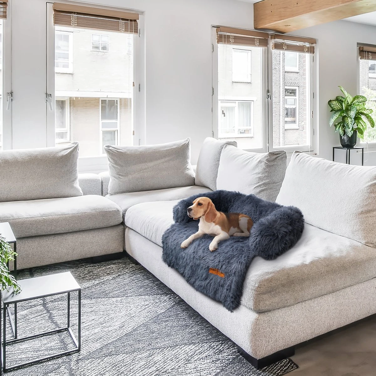 Origineel Hondendeken Voor Bank– Hondenkleed Fluffy – Pluche Hondenbed - Hondenmand Premium - Volledig Afritsbaar 4 Origineel Hondendeken Voor Bank– Hondenkleed Fluffy – Pluche Hondenbed - Hondenmand Premium - Volledig Afritsbaar - Afbeelding 2