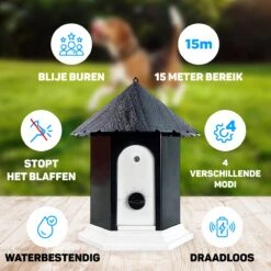 Vulpes Pets® Anti Blaf Apparaat Pro - Anti Blafband Voor Alle Honden - Luxe Hondentrainer - Diervriendelijk & Zonder Schok - Inclusief 9V Batterij - Waterbestendig - Ophangbaar - Instelbare Ultrasone Niveauregeling - 4 Standen 21 Vulpes Pets® Anti Blaf Apparaat Pro - Anti Blafband Voor Alle Honden - Luxe Hondentrainer - Diervriendelijk & Zonder Schok - Inclusief 9V Batterij - Waterbestendig - Ophangbaar - Instelbare Ultrasone Niveauregeling - 4 Standen -Dieren Benodigdheden Winkel 1200x1200 881