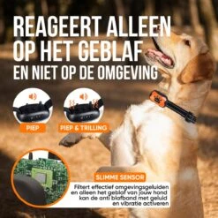 Strex Anti Blafband Voor Honden - 3-60KG - Oplaadbaar - Zonder Schok - Vibratie En Audio - Diervriendelijk - Anti Blaf Band - Anti Blaf Apparaat - Opvoedingshalsband Alle Honden -Dieren Benodigdheden Winkel 1200x1200 917