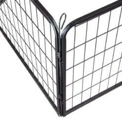 ACAZA Hondenren In 4 Panelen - Hondenkennel - Met Deur - 60 Cm Hoog - Zwart -Dieren Benodigdheden Winkel 1200x1200 923