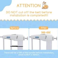 Nobleza 47B4V - Hondenhek - Metaal - H76 X L75-82 Cm - Wit -Dieren Benodigdheden Winkel 1200x1200 936