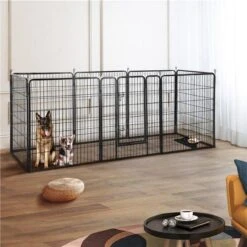 Merkloos Topmast Premium Puppyren - 80 Cm Hoog - 640 Cm Omtrek - Hondenren - Hondenhok - Antraciet -Dieren Benodigdheden Winkel 1200x1200 964