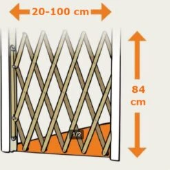 Houten Traphekje Harmonica | Traphekje Hond & Huisdieren | Extra Stevig | Inklapbaar | Met Klembevestiging | Deurhek Accordeon | Deurhekje | Hondenhek | Huisdier Hekje | Traphekje Houten -Dieren Benodigdheden Winkel 1200x1200 998