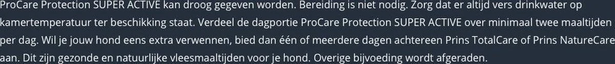 Prins Procare Protection Super Active Hondenvoer 15 Kg 10 Prins Procare Protection Super Active Hondenvoer 15 Kg - Afbeelding 8